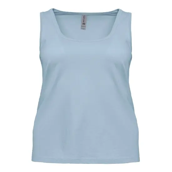 Next Level Apparel&reg; Ladies' Cotton Tank Soft and Stylish STONEWASH DENIM {2}