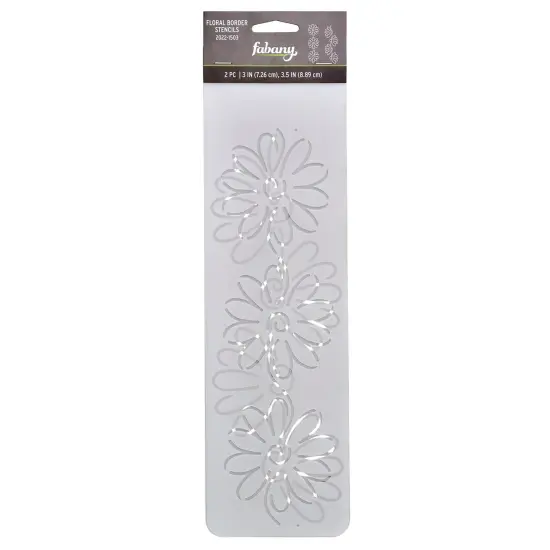 Fabany Quilting Stencils - Floral Border 2PC, 14" x 4" {1}