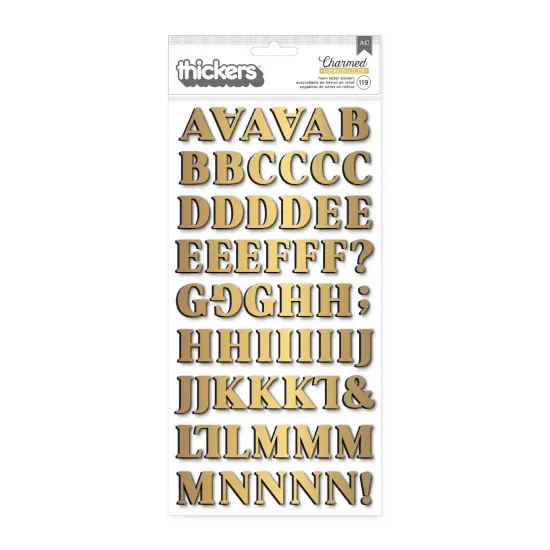 Bo Bunny Charmed Chronicles Thickers-Alphabet {1}