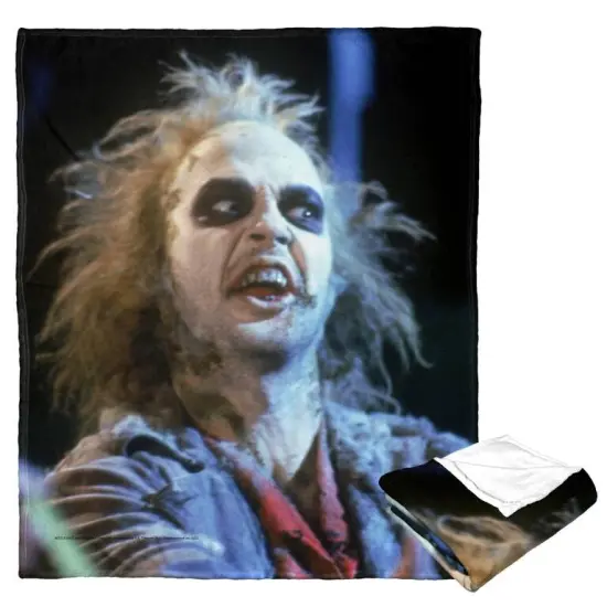 Warner Brothers Beetlejuice Silk Touch Throw Blanket Creepy Crawlies {8}