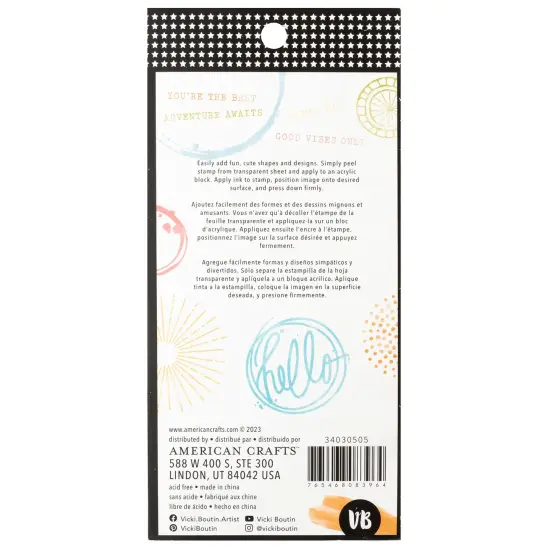 Vicki Boutin Mixed Media Acrylic Stamps-Circles {2}