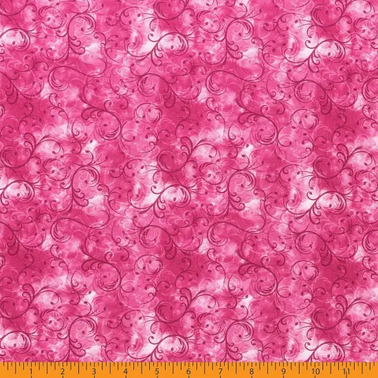 Mook Fabrics Elegance Cotton Fabric [45 in. Wide] - By The Yard Magenta {3}