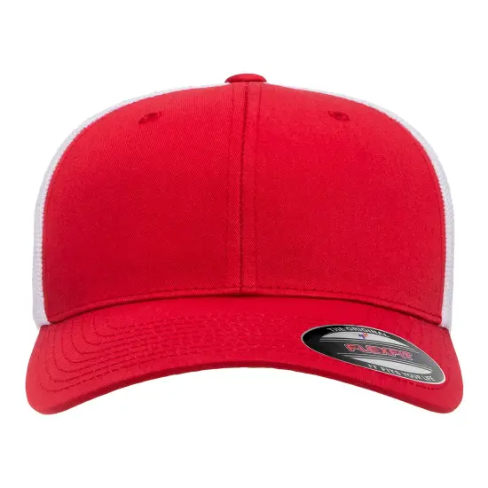Flexfit&reg; Adult Trucker Cap RED/ WHITE {1}