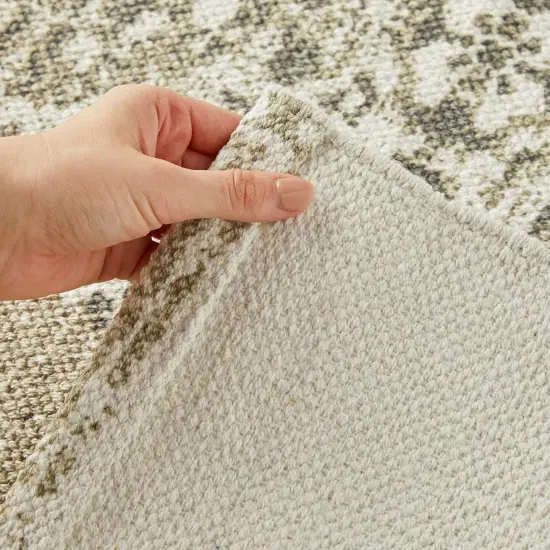 Vintage Jute Area Rug, Bohemian Style Home D&eacute;cor (Grey, 3 x 5 Feet) White {4}