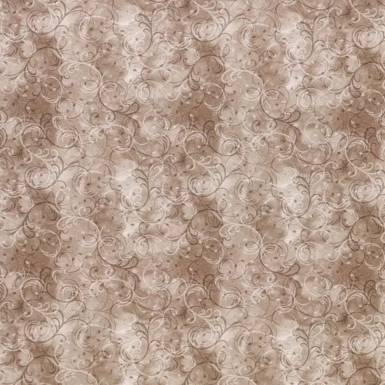 Mook Fabrics Elegance Cotton Fabric [45 in. Wide] - By The Yard Taupe {1}