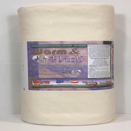 The Warm Company- Warm & Plush 45" x 10 YD Bolt 100% Cotton Batting {1}