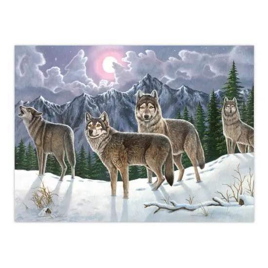 PAL19 | Painting by numbers&trade; 13pc 11.25" x 13.375" Wolves Painting Project {2}