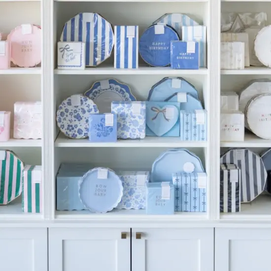 BLUE BELLE ELEGANT FLORAL DINNER NAPKINS {4}