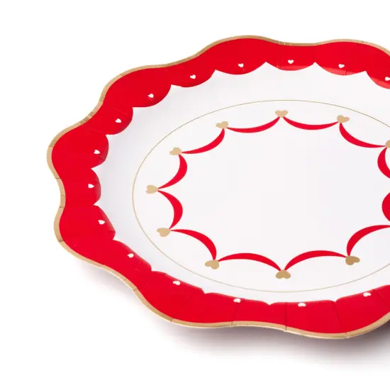 ELEGANT VALENTINE DINNER PLATES {2}