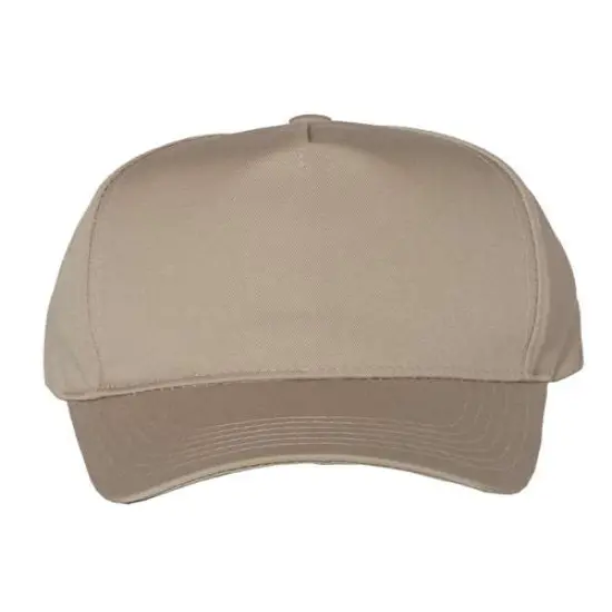 Valucap&reg; Five Panel Twill Cap Classic Comfortable Fit White {5}