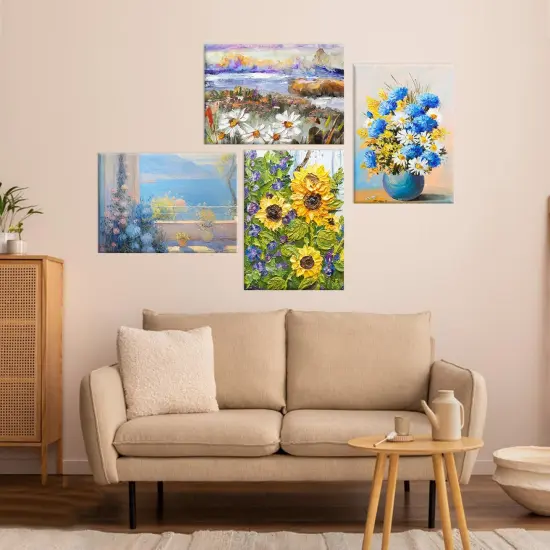 Stretched Canvas for Painting, 5 Pack 8x10 Canvas Value Pack, Primed Acid-Free Cotton Blank Canvas, Paint Canvases for Oil & Acrylic Paint. {2}