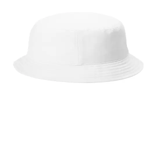 Port Authority&reg; Twill Short Brim Bucket Hat White {2}