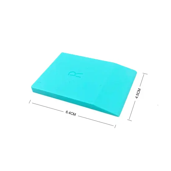 JAJADO 5 Packs Mini Squeegee, Silk Printing Squeegees for Chalk Paste, Self-Adhesive Stencil Screen Scraper Printing Tool Small Squeegee Turquoise Silicone for Transfer Chalk Paint Stencil Ink {5}