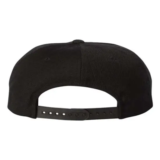 YP Classics&reg; 5 Panel Structured Snapback Cap Black {2}