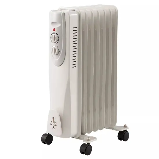 Portable Oil Filled Radiator Space Heater, 1500W, 7-Fin & 3 Heat Settings {4}