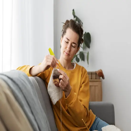 MEYAGO 5PCS Crochet Hook Grips Set Ergonomic Crochet Hook Handle Multi-Size Ergonomic Crochet Hook Handle Attachment - Fits 2mm to 10mm Hooks {3}