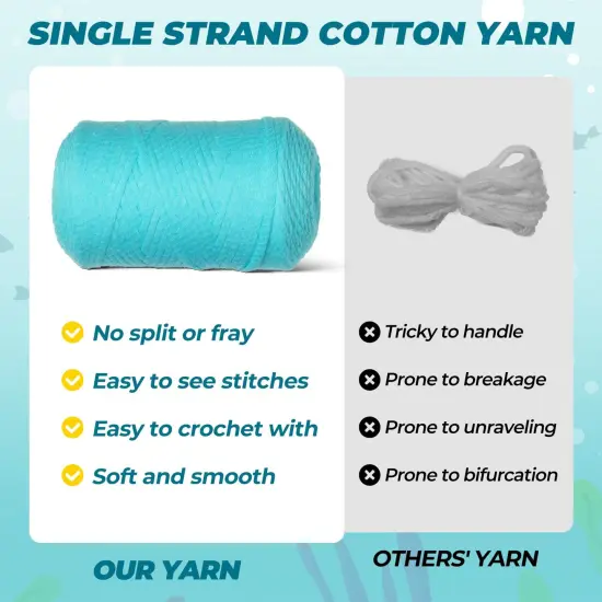 Crochet Kit for Beginners, Crochet Animal Kits, Amigurumi Crocheting Kit for Starters with Step-by-Step Video Tutorials, Beginner Crochet Kit for Adults (1Pack Blue Axolotl) {6}