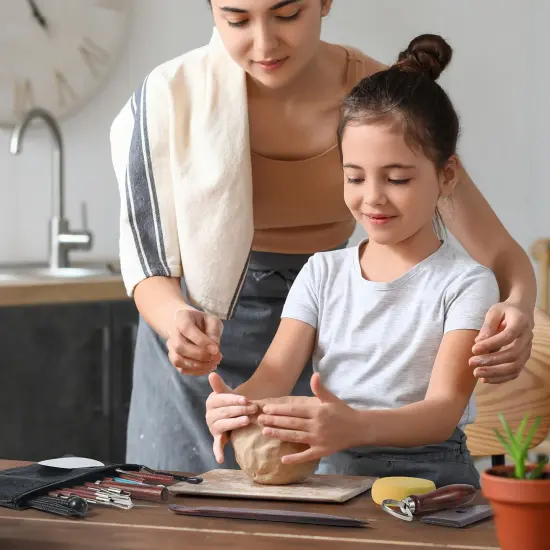 23PCS Clay Tools Sculpting, Ceramic & Pottery Modeling Tool, Ceramics Tools Set, Polymer Tools Kit, Air Dry Clay Tools for Carving, Molding, Pottery Wheel, Crafting Supplies, Pros, Beginners, Adults {5}