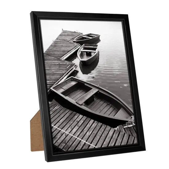 Giverny 8x10 Picture Frames, Black Photo Frames for Wall or Tabletop Display, Simple Design Glossy Finish Frame Perfect for Home Decoration, Office, Hotel and Various Ceremonies Praties {1}