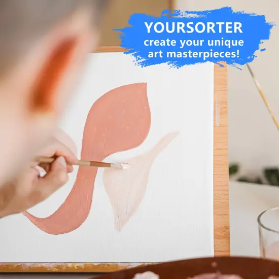 28 Pack 5x7 Inch Canvas Boards for Painting, Kids Art Novices Blank Painting Canvases, Gesso Primed Acid-Free 100% Cotton Canvas Panels for Acrylic Oil Watercolor Tempera Paint {3}