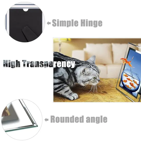 4x6 Glass Frame Small Photo High Transparency Vertical and Horizontal Style for Desk Shelf and Office Table Family Gallery and Wedding or Holiday Decoration {5}