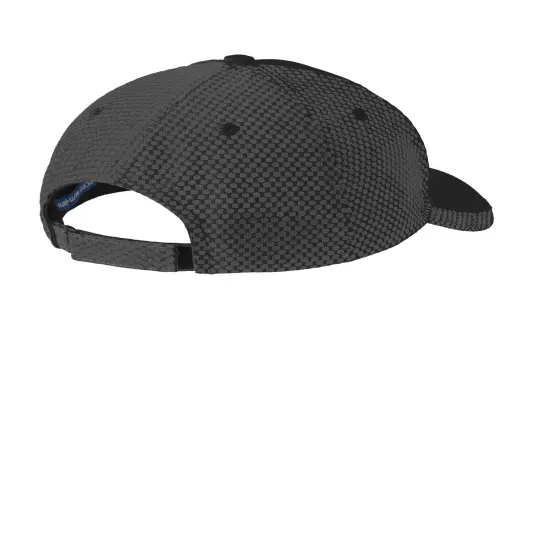 Port Authority&reg; Two-Color Mesh Back Cap Black/ White {2}