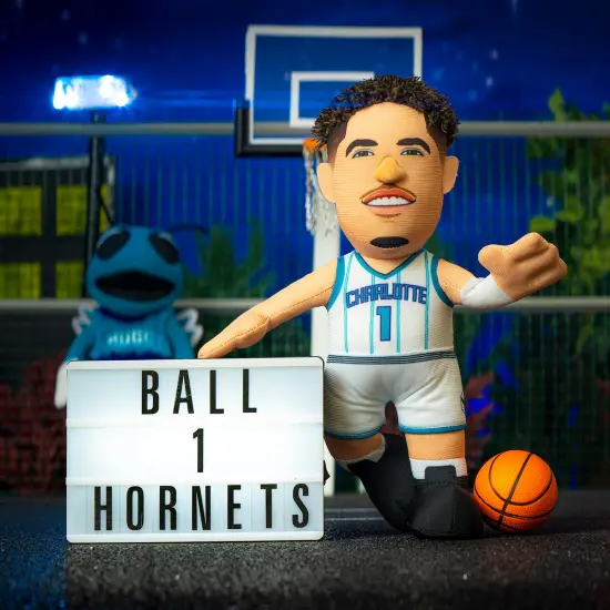 Bleacher Creatures Charlotte Hornets LaMelo Ball 10" Plush Figure {2}