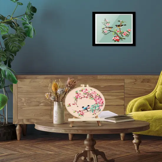 Embroidery Kit for Adult, Owl Embroidery Kit for Beginners Include Embroidery Cloth Hoops Threads for Craft Lover Hand Stitch with Embroidery Skill Techniques (Bird) {4}