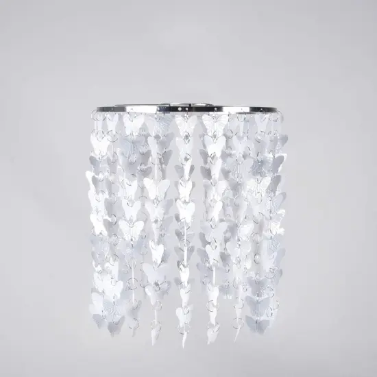 Tadpoles LSHBF010 White Butterfly Lamp Shade, One-Size {1}