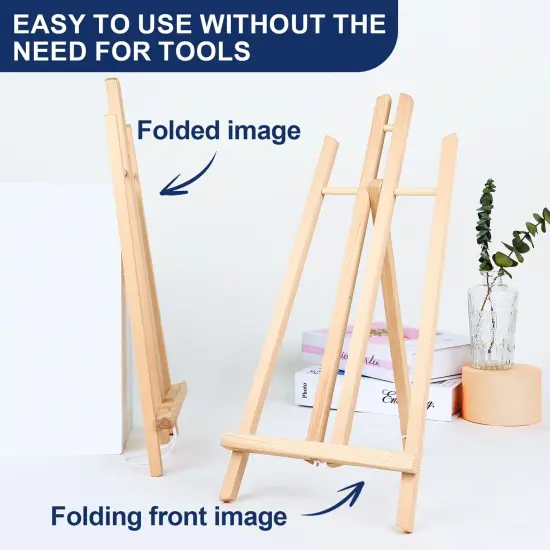 2pcs 17 Inch Tabletop Easels, Easel Stand for Painting,Tripod, Painting Party Easel, Kids Student Desktop Easel for Painting,Paint Easel for Canvas Painting {5}