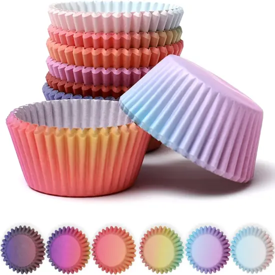 Cupcake Liners Cupcake Cups 300-Count Food Grade Gradient Design Cupcake Papers Baking Cups Cupcake Wrappers {1}