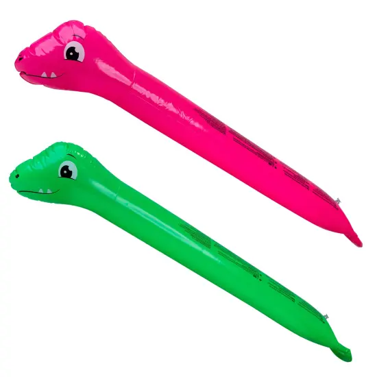 Pool Central Dinosaur Twisty Tube Inflatable Swimming Pool Noodle - 5.25' - Set of 2 Pink {1}
