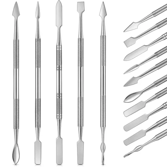 5 Pieces Miniature Sculpting Tools Set Mini Stainless Steel Double-Headed Tool for Model and Convert Plastic, Resin and Metal Tabletop War Game Miniatures Models {2}