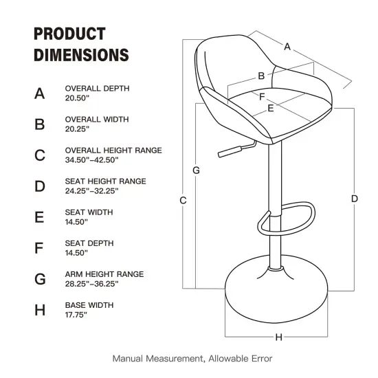 Set of 1/2/3/4 Mid-Century Modern Leatherette Gaslift Adjustable Swivel Bar Stools {9}