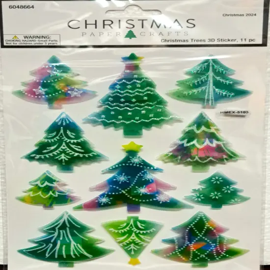 Christmas Paper Crafts Christmas Trees Dimensional Stickers {1}