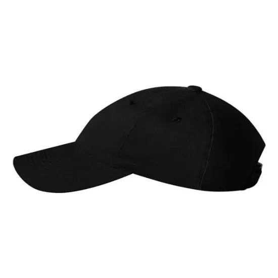 Valucap&reg; Heavy Brushed Twill Unstructured Cap Black {6}
