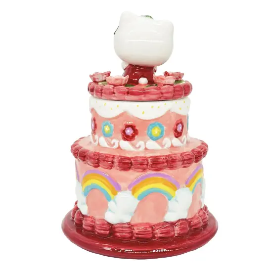 Blue Sky Clayworks Sanrio Hello Kitty Cake 9.25" Cookie Jar {3}