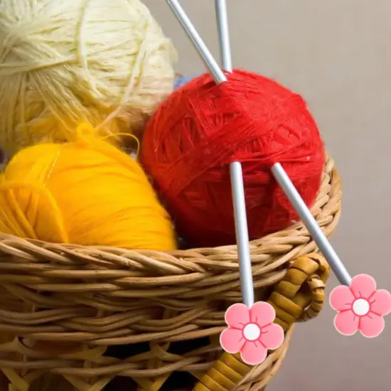 10 Pack Cute Flower Needle Point Protectors Silicone Needle Point Protectors Knitting Accessories and Supplies Knitting Needle Stoppers Knitting Needles Point Protectors Knitting Tools {4}