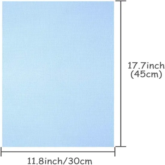 8 Pieces Aida Cloth 8 Color 14 Count Classic Reserve Cross Stitch Fabric, 12 by 18-Inch {6}