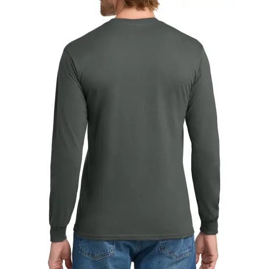 Gildan Heavy Cotton Long Sleeve T-Shirt Charcoal {3}