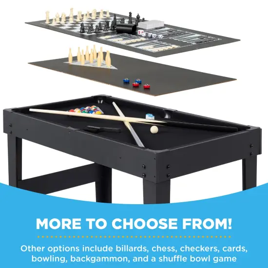 Best Choice Products 2x4ft 10-in-1 Combo Game Table Set w/ Hockey, Foosball, Pool, Shuffleboard, Ping Pong Arcade {4}