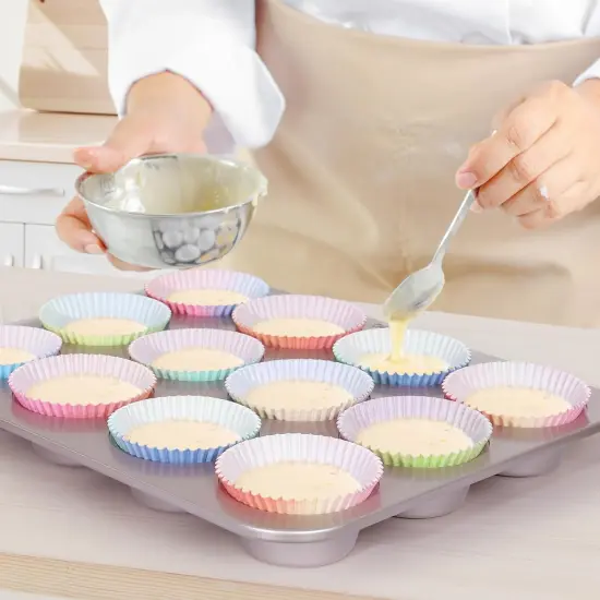 Standard Cupcake Liners 400 Count Colorful Paper Baking Cups Disposable Cupcake Wrappers for Wedding and Party Baking Supplies (Gradient Color) {4}