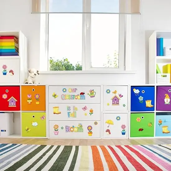 83 Pieces Spring Bulletin Board Decorations Hello Spring Cut Outs Spring Bulletin Classroom Decoration Summer Butterfly Bee Flowers Wall Decors for School Classroom Spring Party Decorations {4}