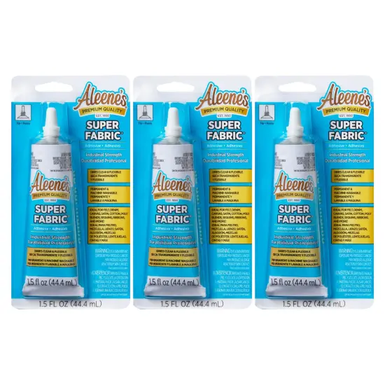 Aleene&rsquo;s Super Fabric Adhesive 1.5 fl. oz. 3 Pack {1}
