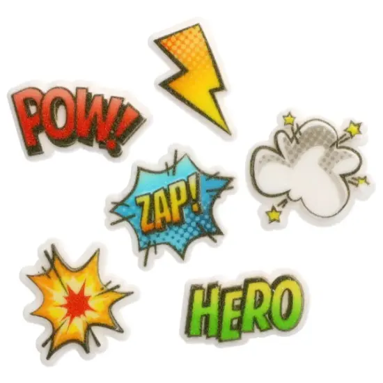 Super Hero Assortment Dec-Ons&reg; Decorations 12ct {1}