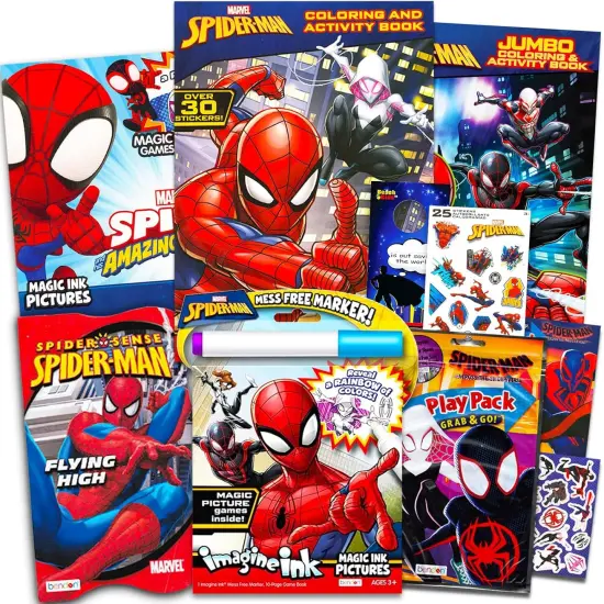 Spiderman Coloring Books Bulk for Kids - Spiderman Coloring Art Set Bundle {1}
