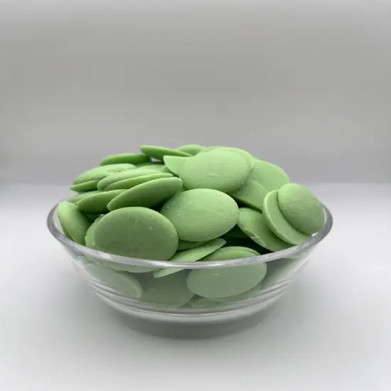 2.5lbs Merckens Light Green Chocolate Candy Melts for Dipping Coating Drizzling Baking Treats {1}