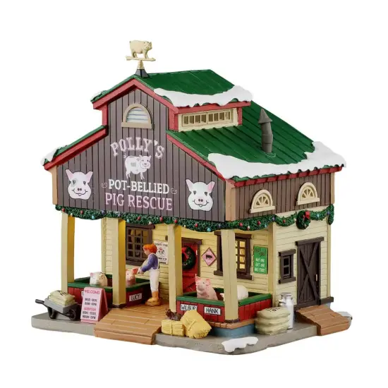 Polly's Pot-Bellied Pig Rescue - Lemax Harvest Crossing {1}