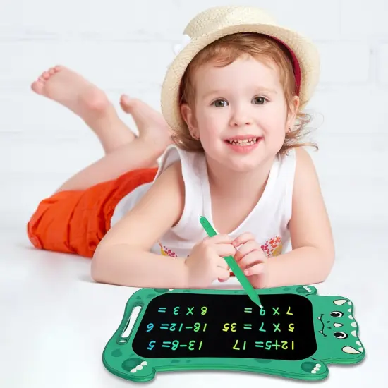 LCD Drawing Writing Tablet - Drawing Pad Doodle Board for Kids Toddlers Drawing Toy Educational Learning Toys Christmas Birthday Gift 2 3 4 5 6 7 8 Year Old Girls Boys (Dino&Unicorn) {5}