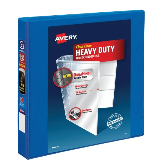 Avery Heavy-Duty View 3 Ring Binder, 1" One Touch Slant Rings, 1 Pacific Blue Binder (79720) {1}